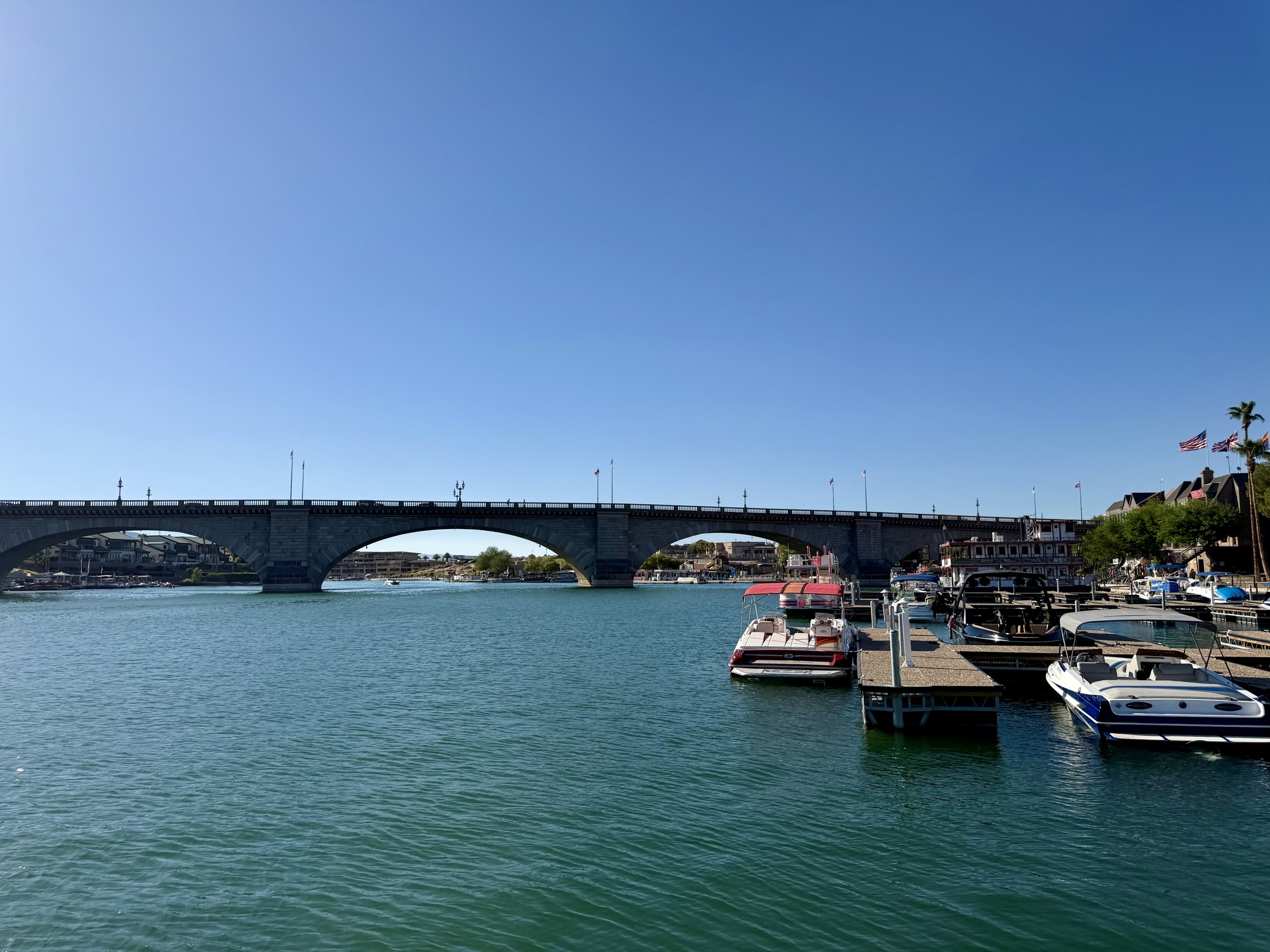 London Bridge and marina in Lake Havasu City
