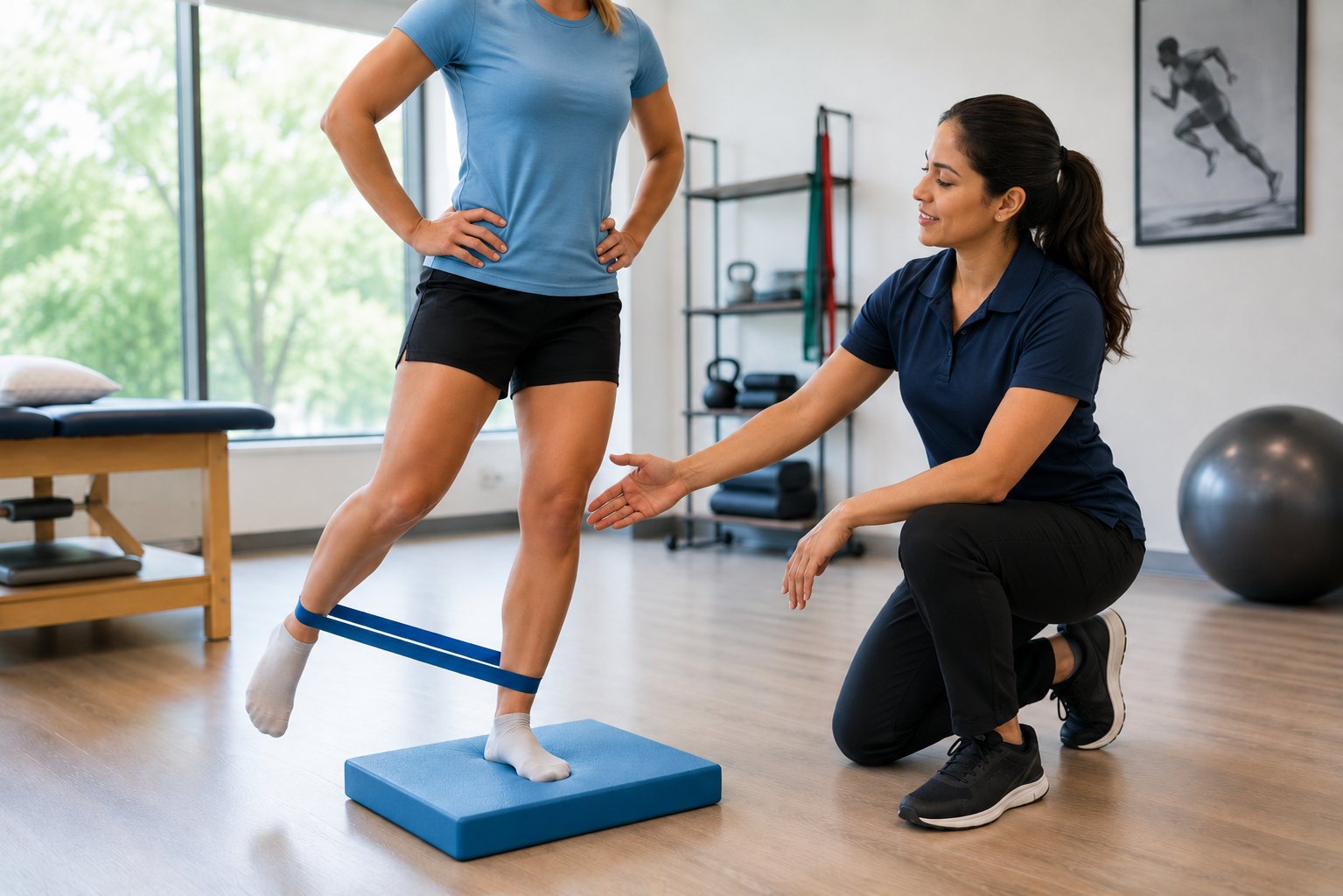 Physical therapy for ankle rehabilitation