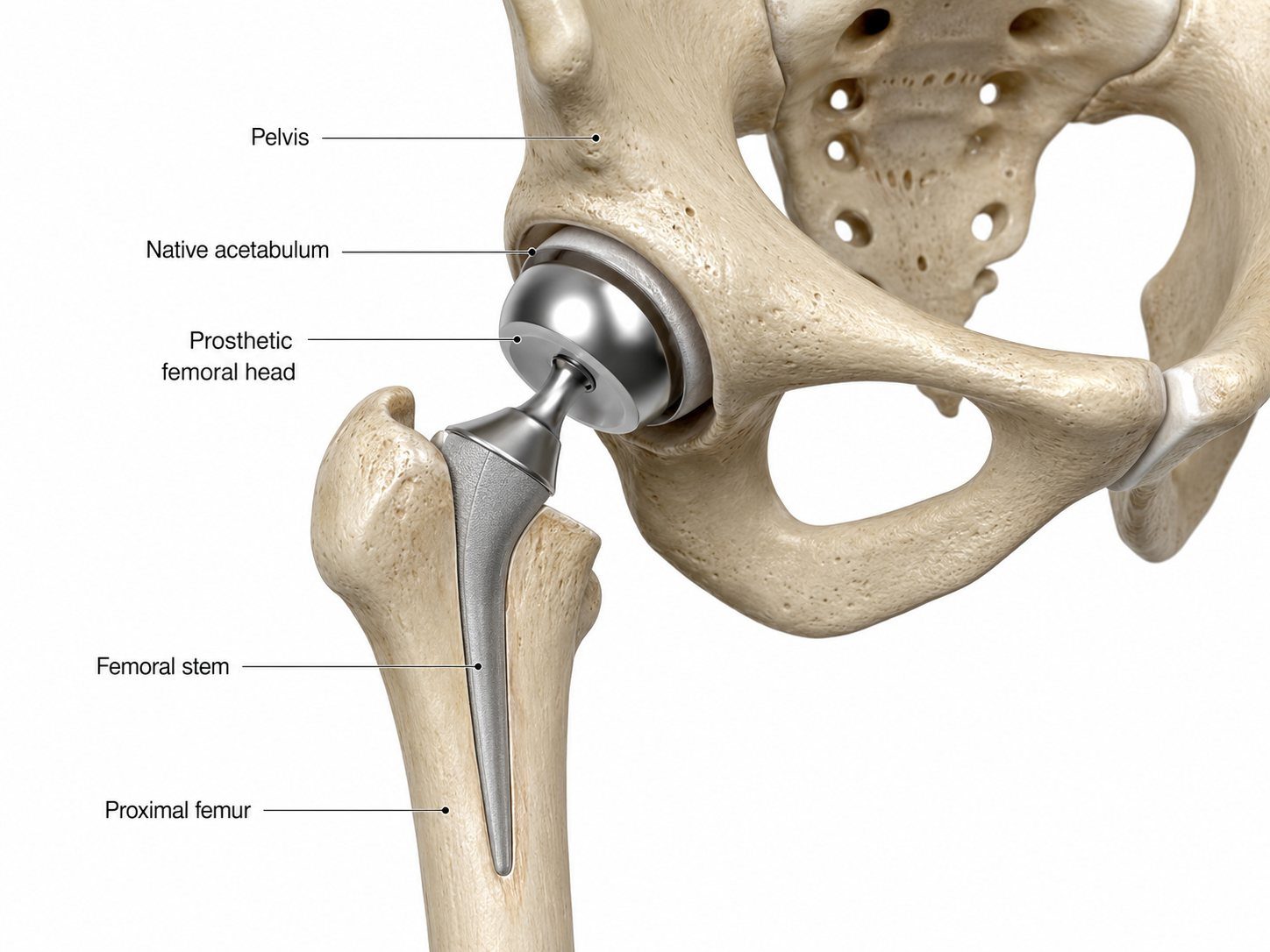 Hemiarthroplasty anatomy