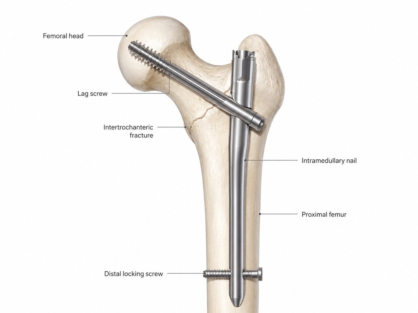 Cephalomedullary nail for intertrochanteric fracture