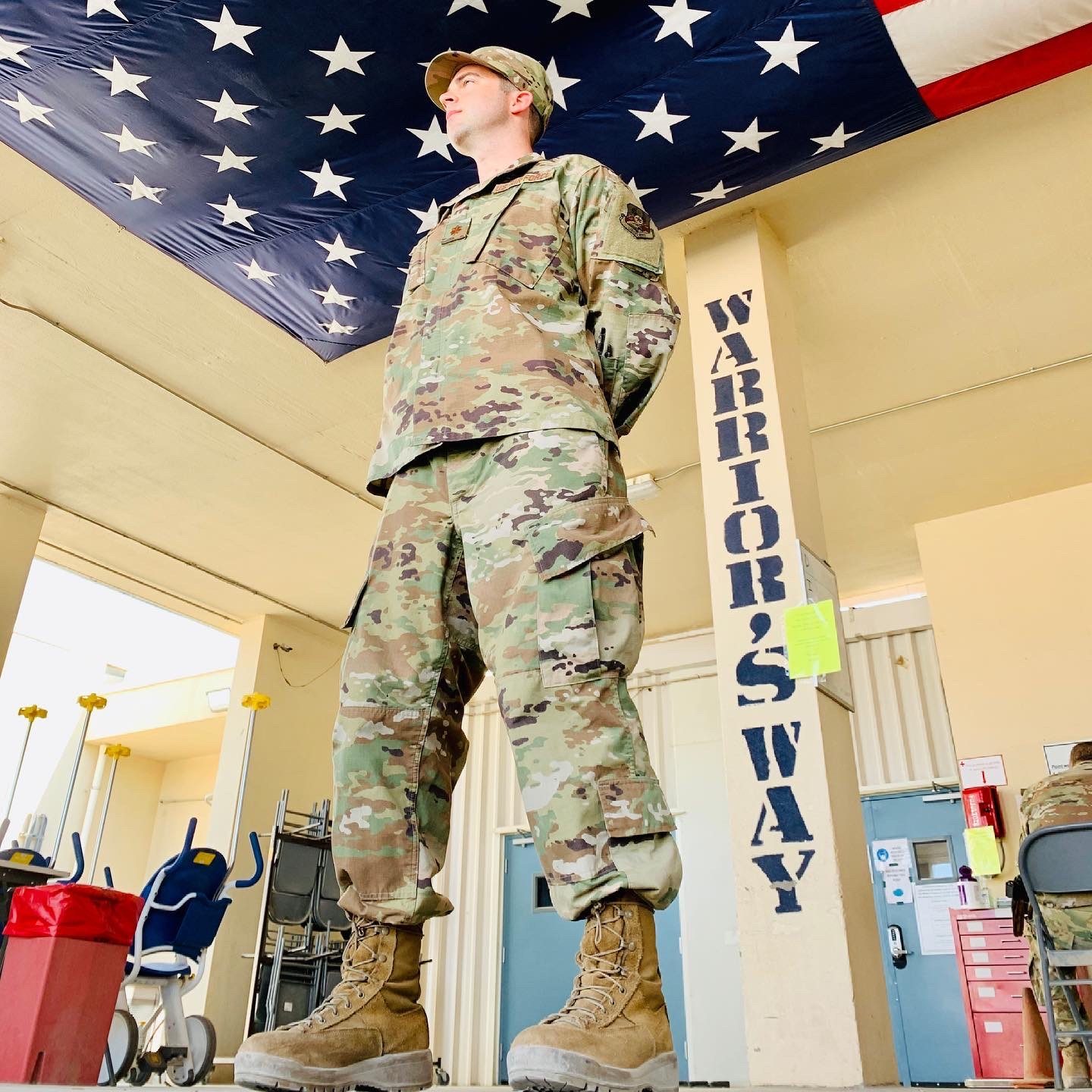 Dr. Barnes deployed with a forward surgical unit
