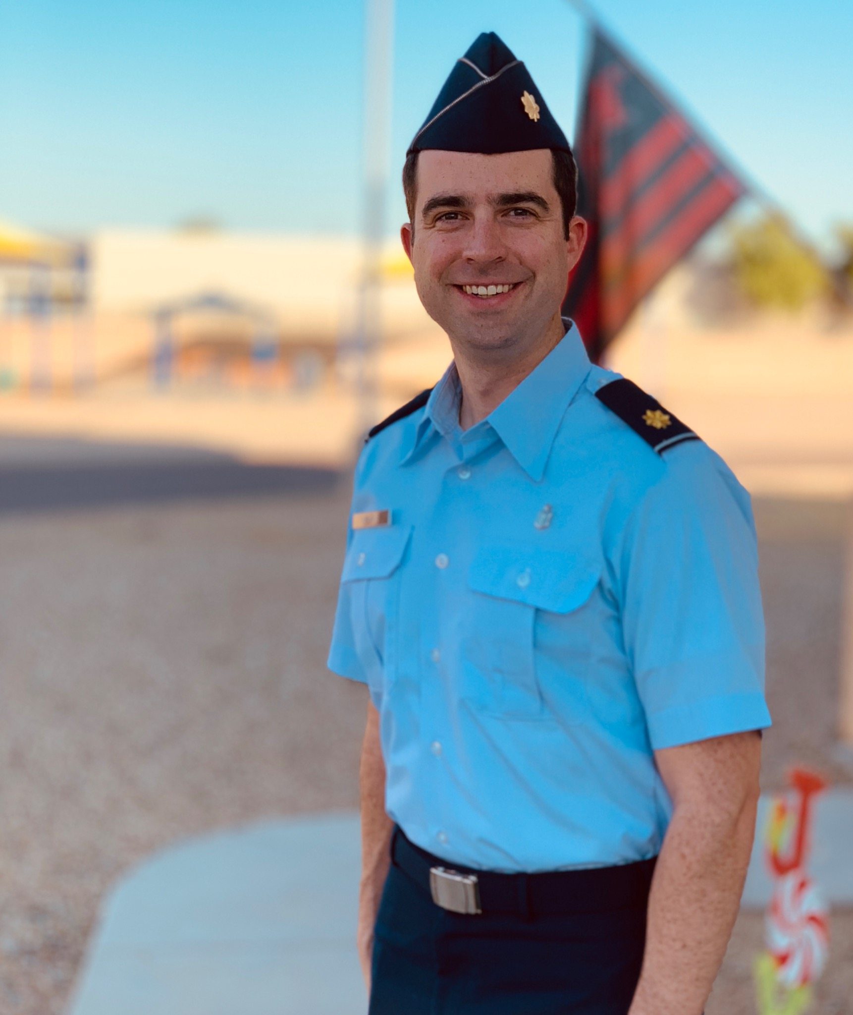 Dr. Barnes in United States Air Force uniform