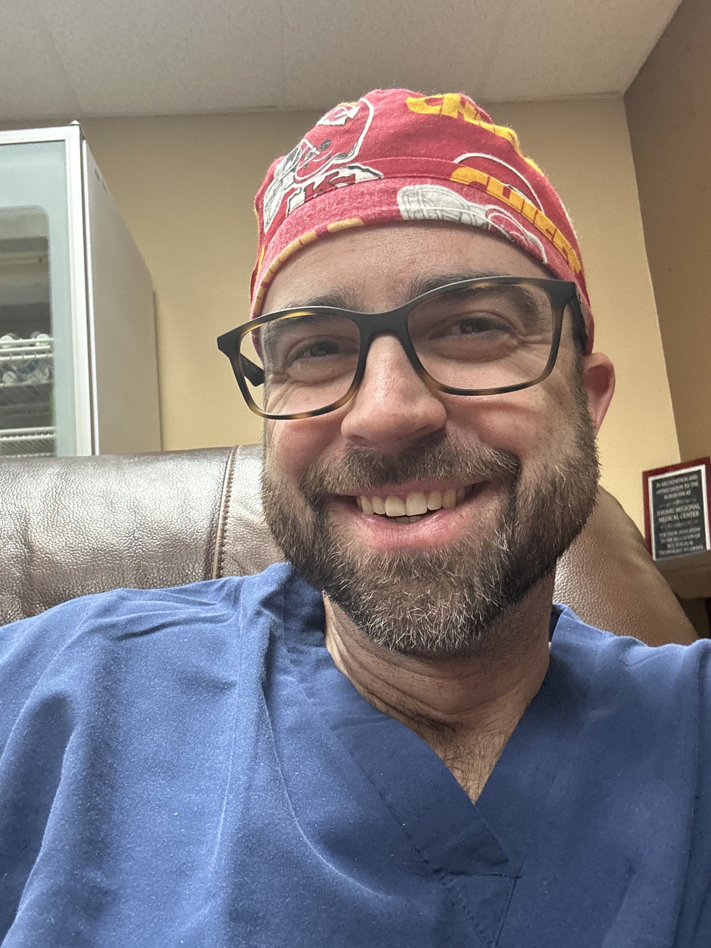 Dr. Barnes preop selfie