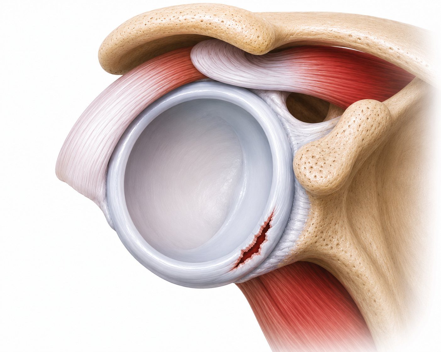 Shoulder labral tear illustration
