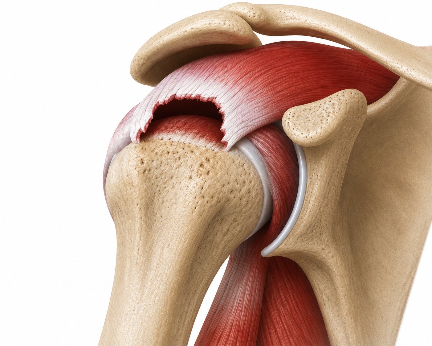 Rotator cuff tear illustration