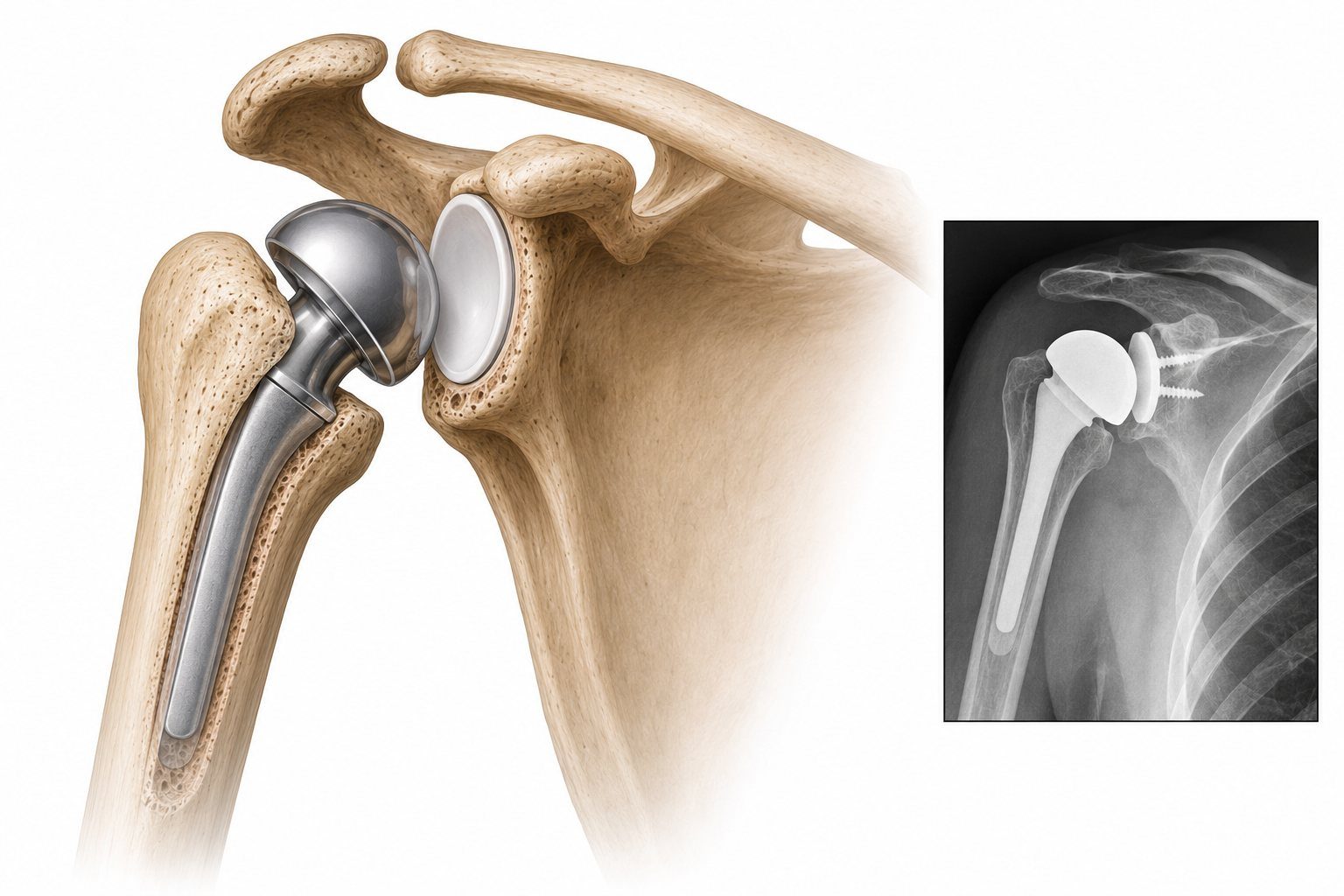 Shoulder replacement X-ray