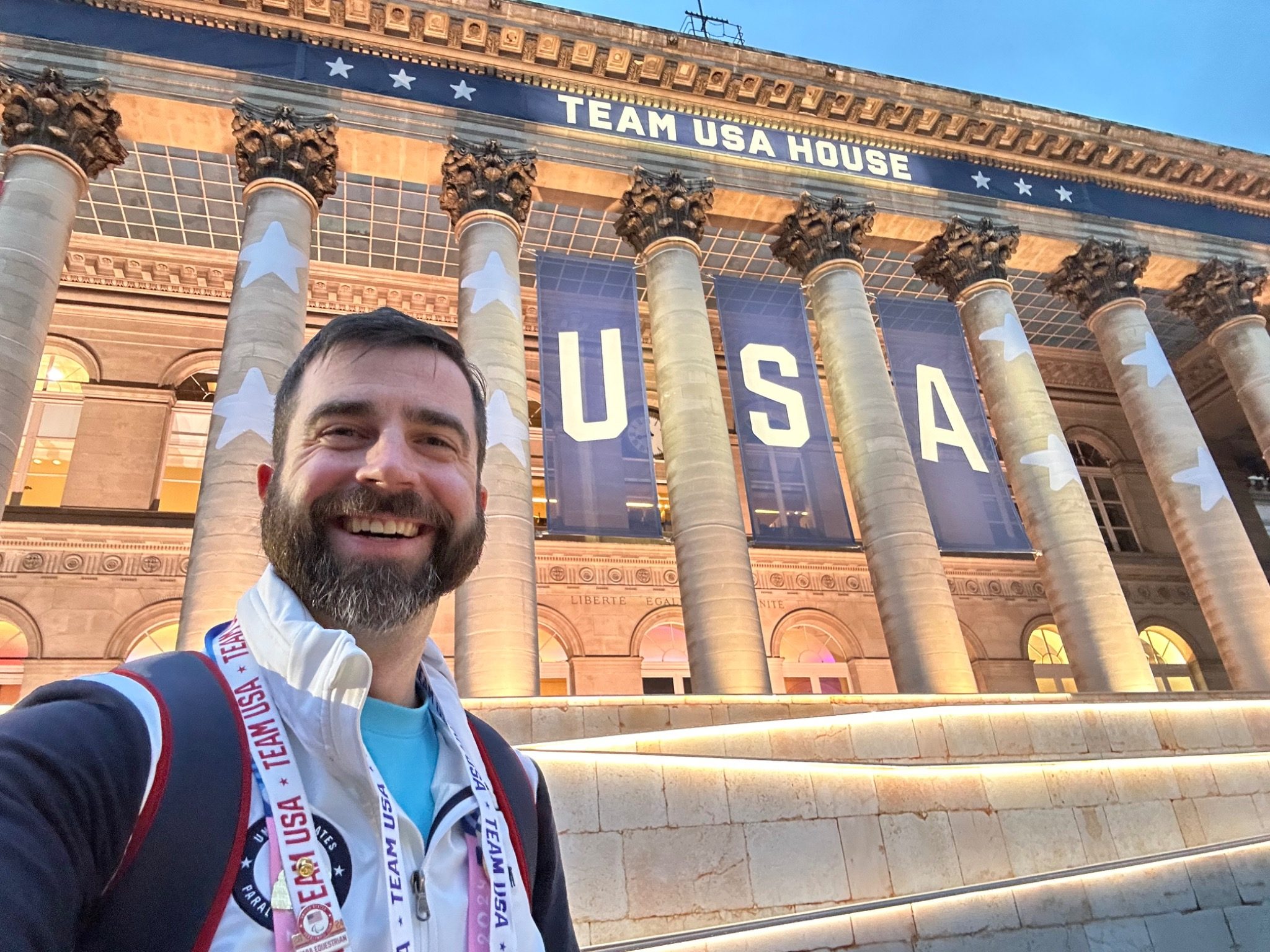 Dr. Barnes at Team USA House during the Paris 2024 Olympics